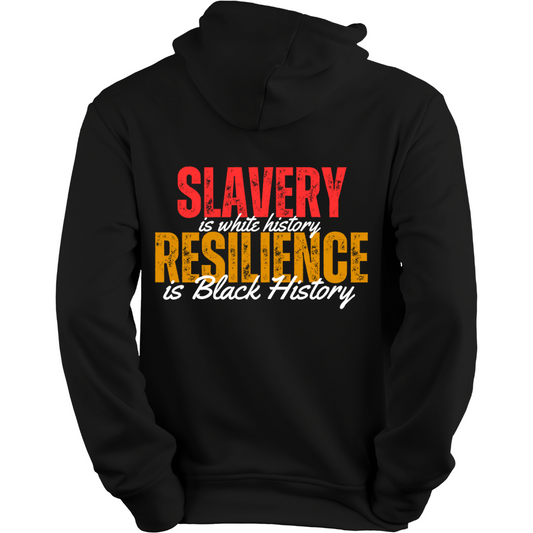 Slavery is white history Resilience is Black History Unisex Hoodie