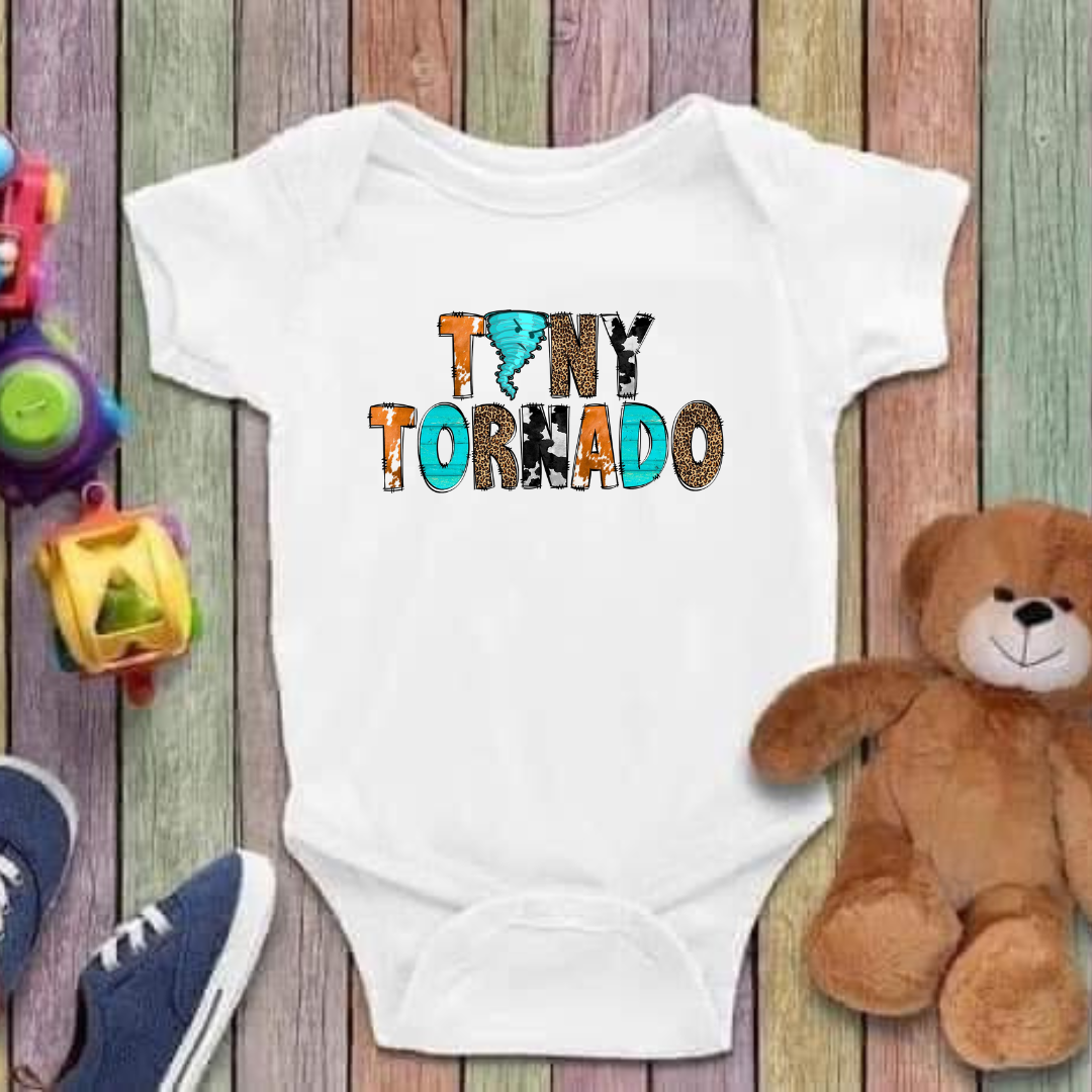 Tiny Tornado Baby  onesie