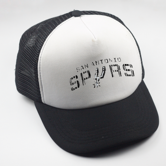 Basketball Spurs Distressed Truckers hat