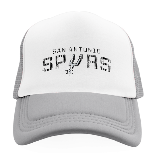 Basketball Spurs Distressed Truckers hat