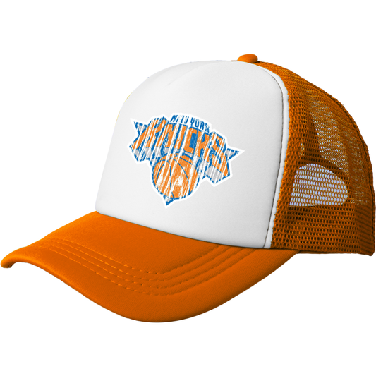 Basketball Knicks Distressd Truckers hat