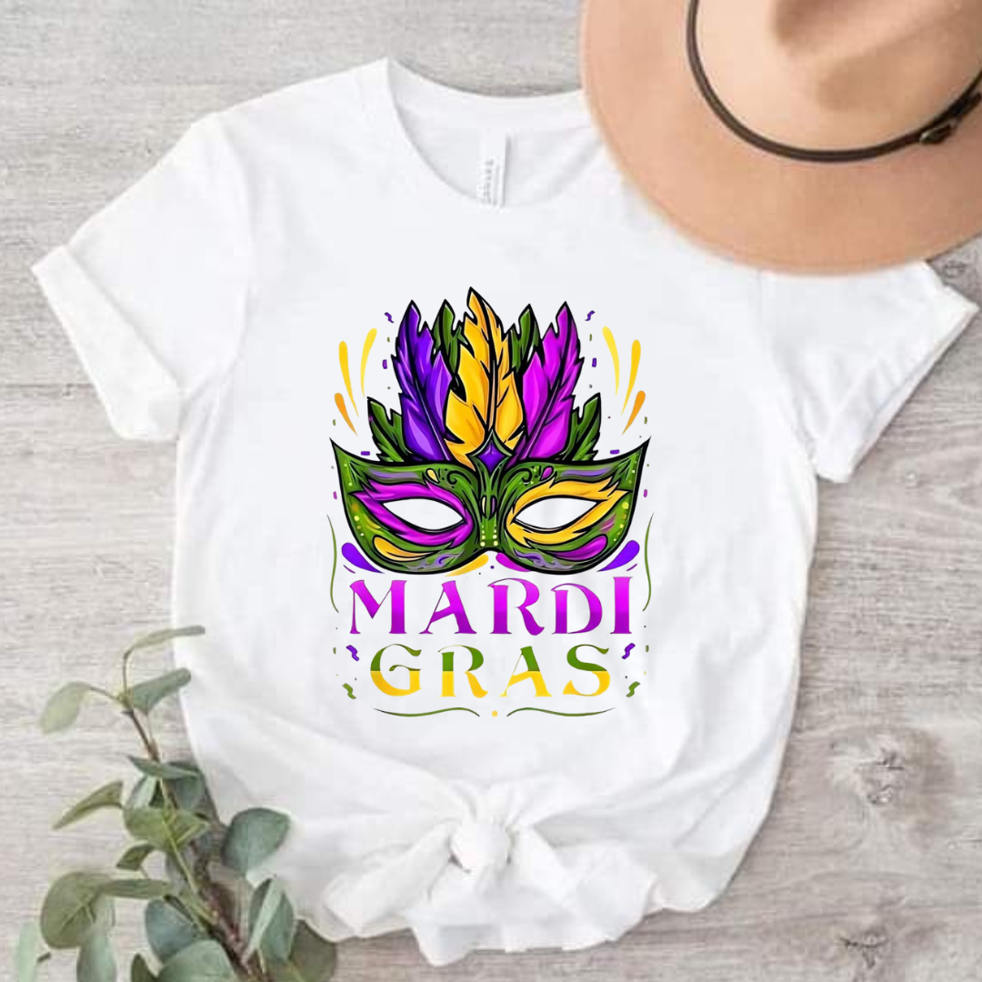 Mardi Gras Mask Tshirt