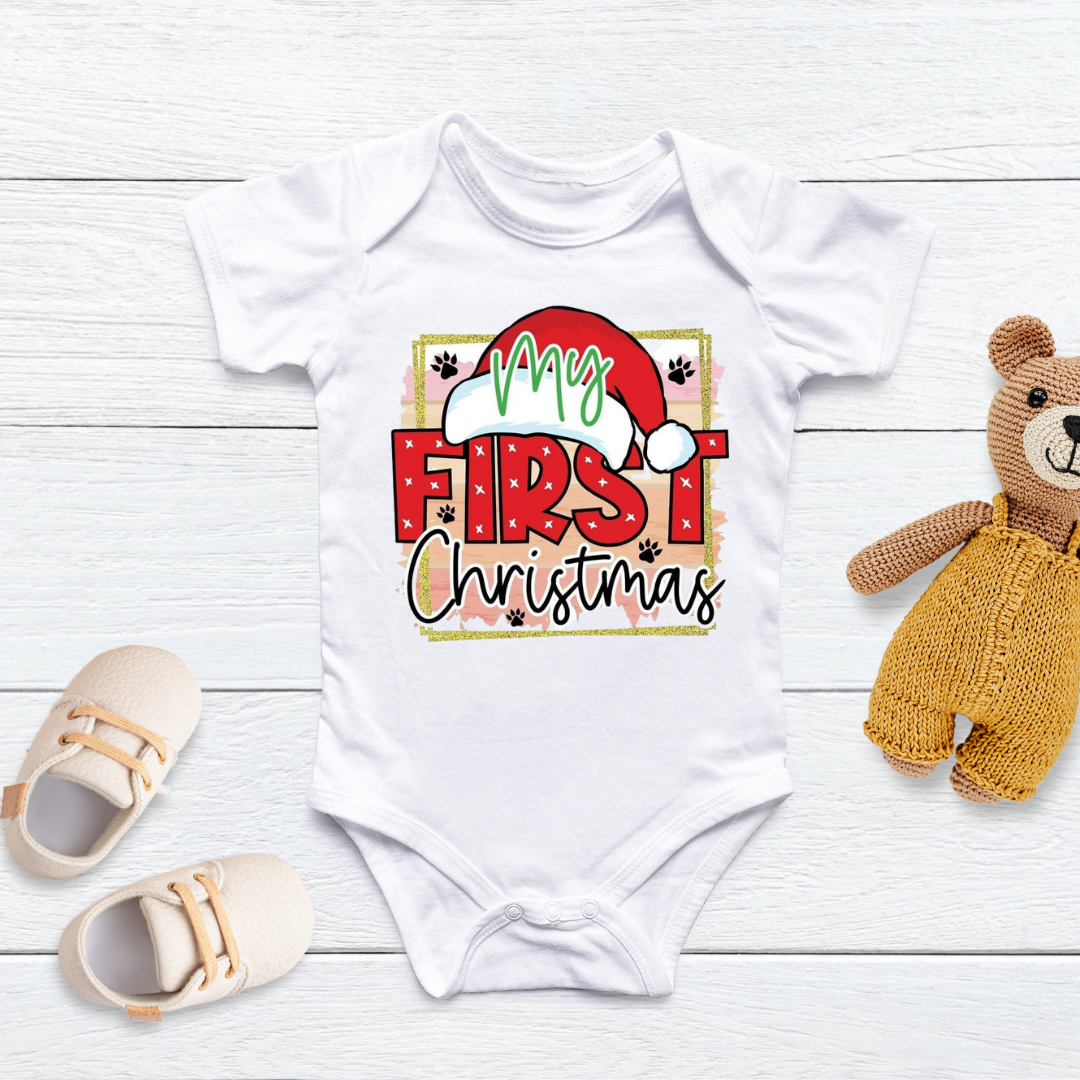 First Christmas Baby Onesie