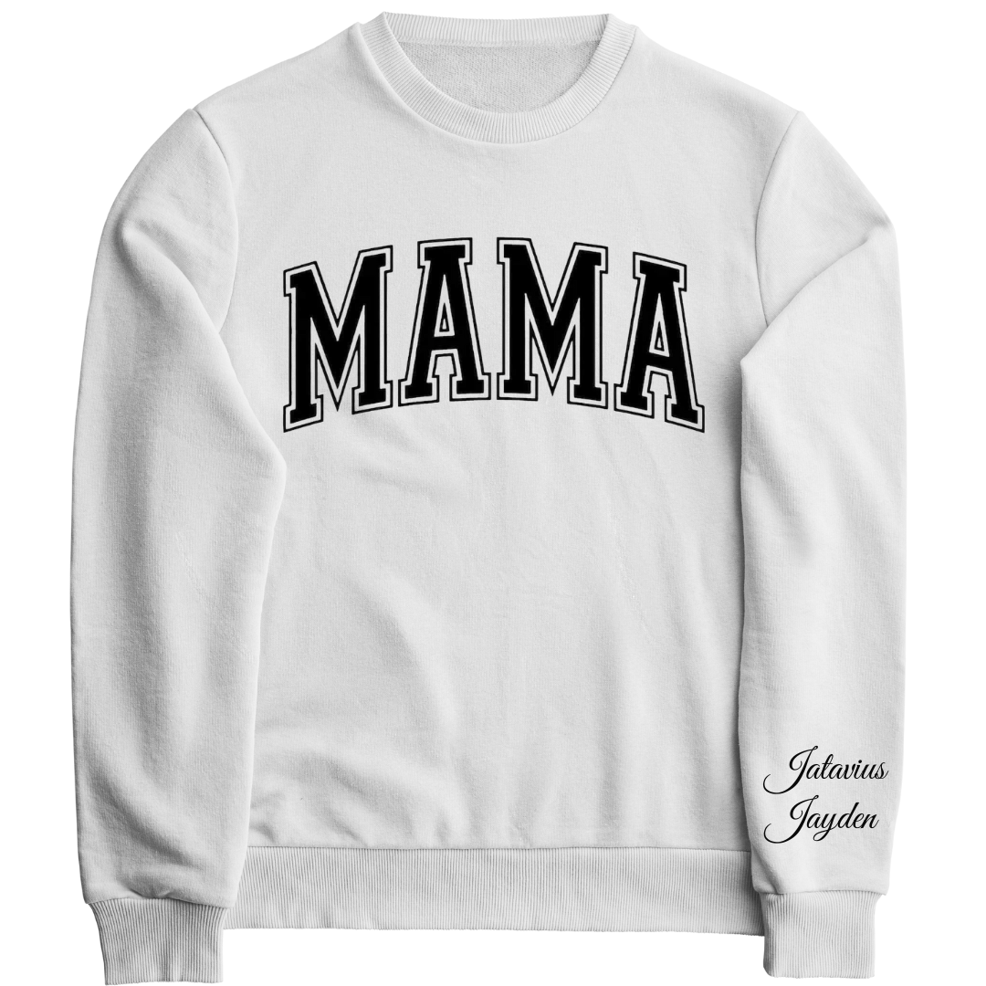 Personalized Mama sweatshirt with children names