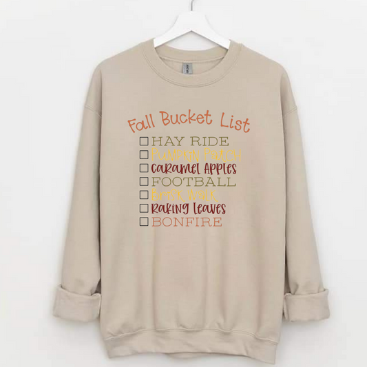 Fall Bucket List Sweatshirt