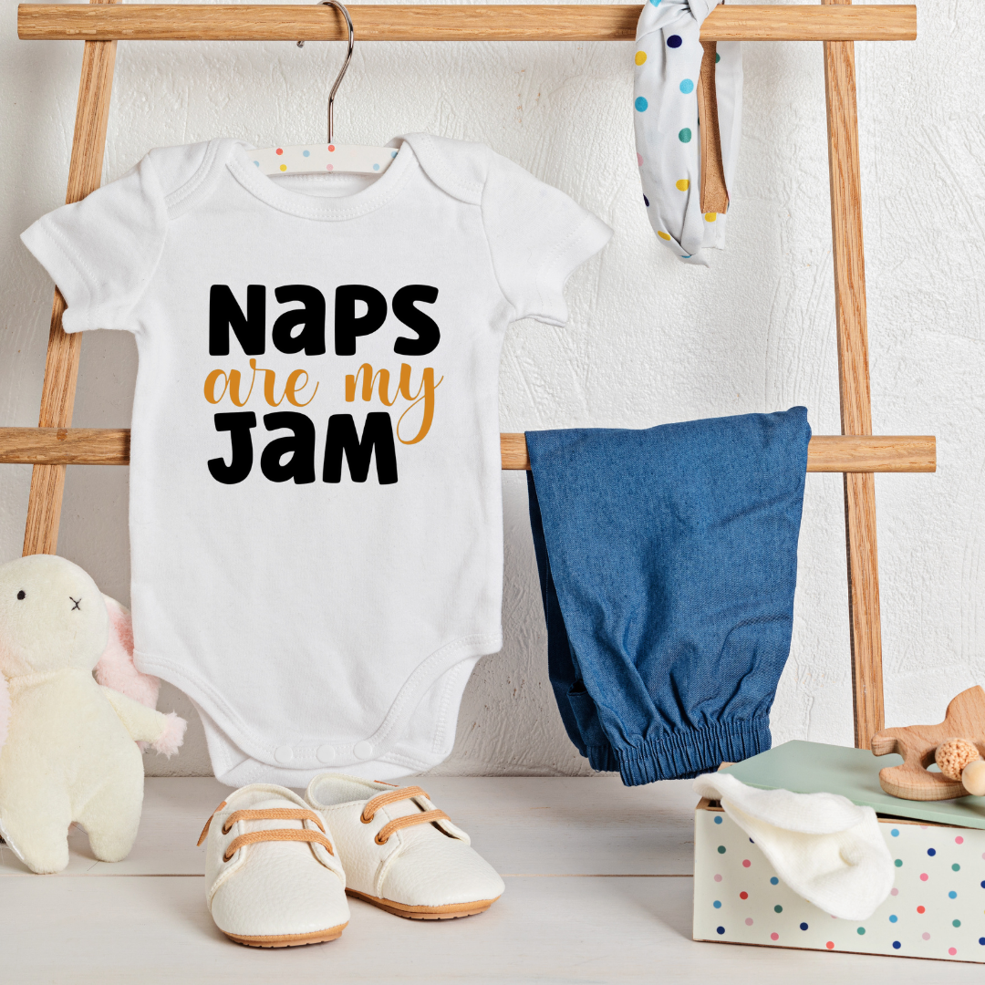 Naps are my Jam Baby Boy Onesie