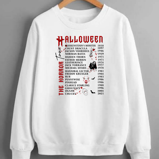 Halloween Horror Tour Sweatshirt (front design only)
