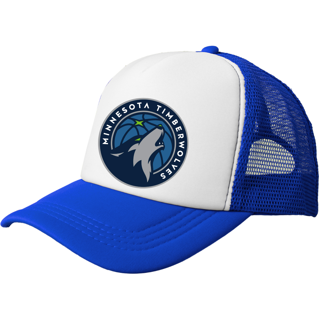 Basketball Wolves Distressd Truckers hat