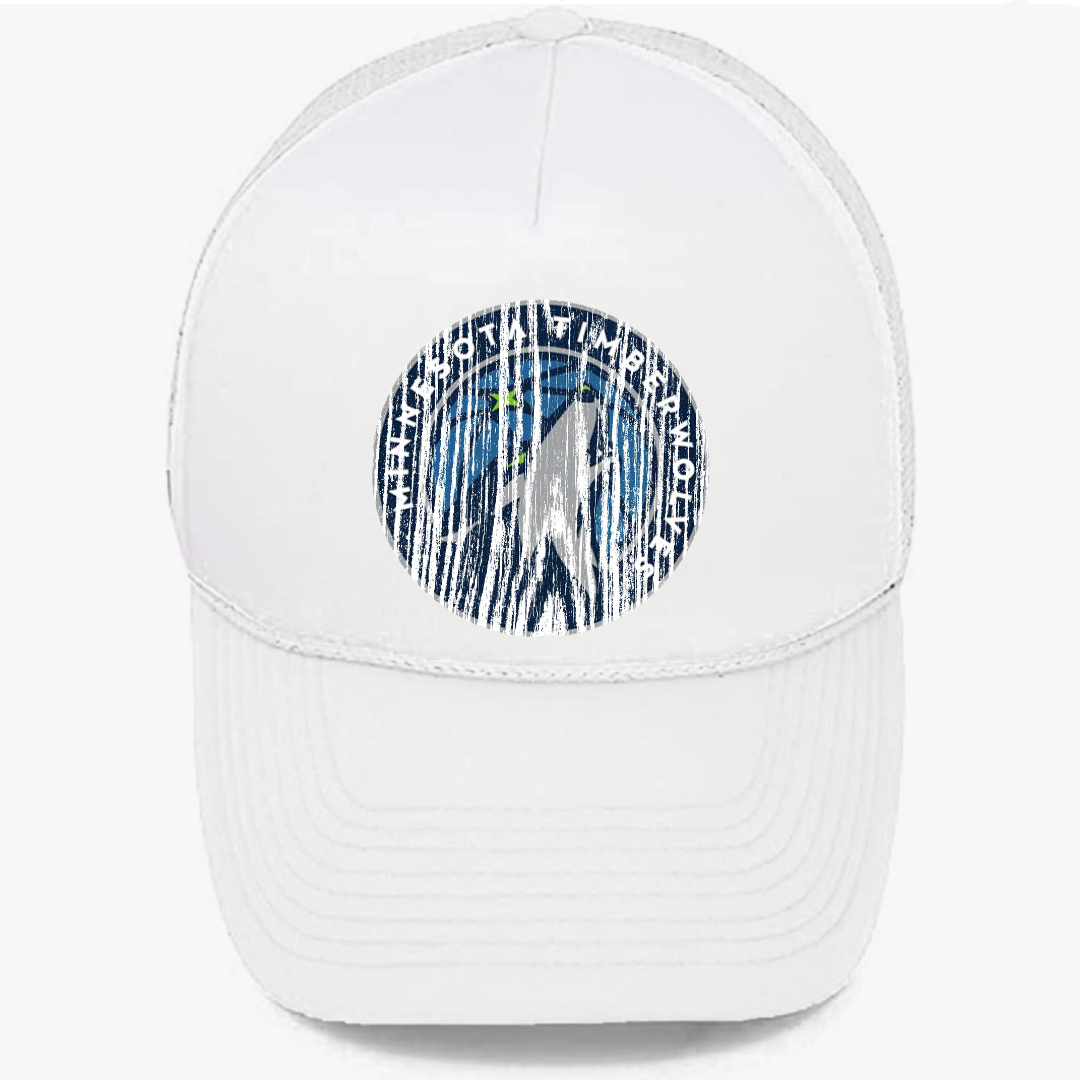 Basketball Wolves Distressd Truckers hat