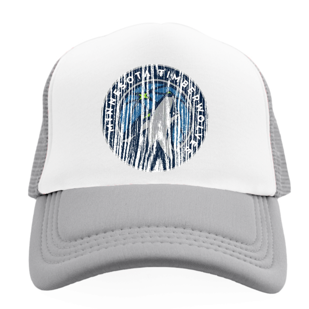 Basketball Wolves Distressd Truckers hat