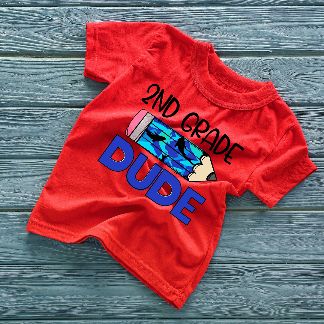 2nd Grade Dude Kids T-shirt