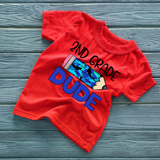 2nd Grade Dude Kids T-shirt