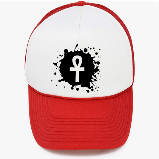 Ankh Cross Trucker Cap