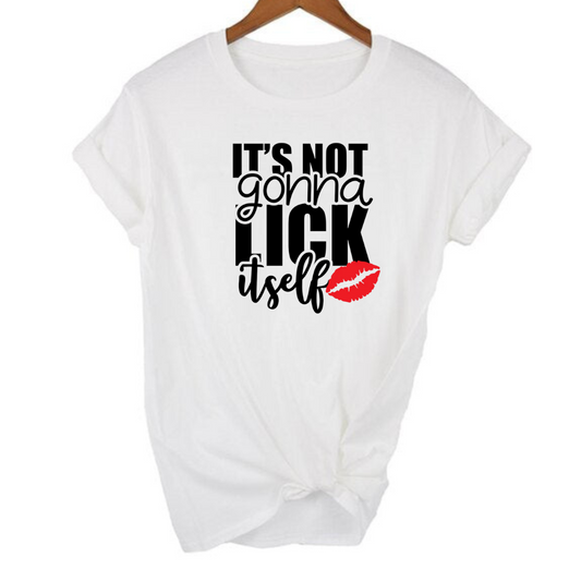 Its Not gonna Lick itself women's T-shirt