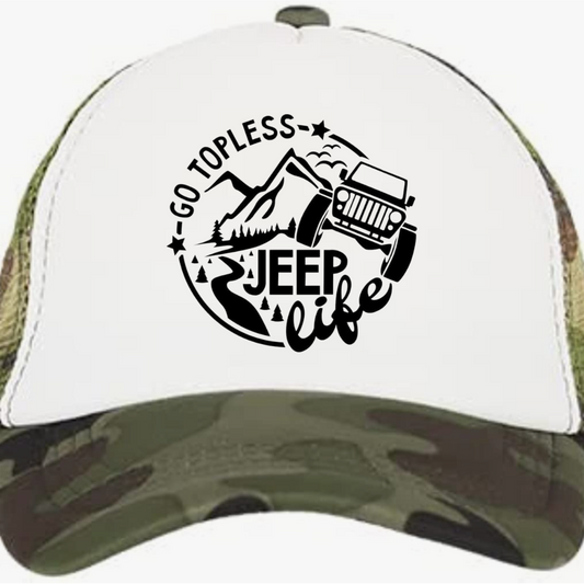 Go Topless Jeep Life Mesh cap