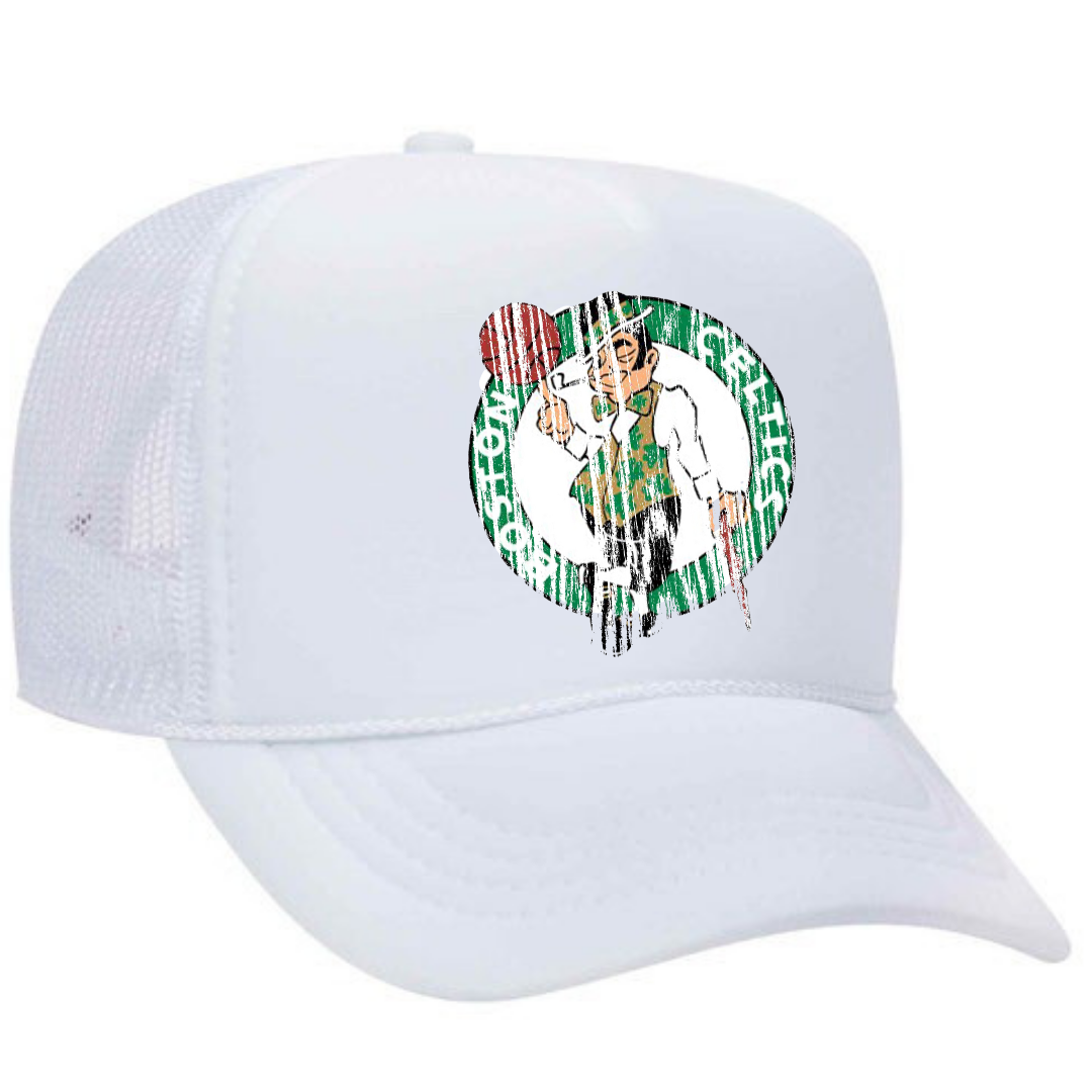 Basketball Celtics Distressd Truckers hat