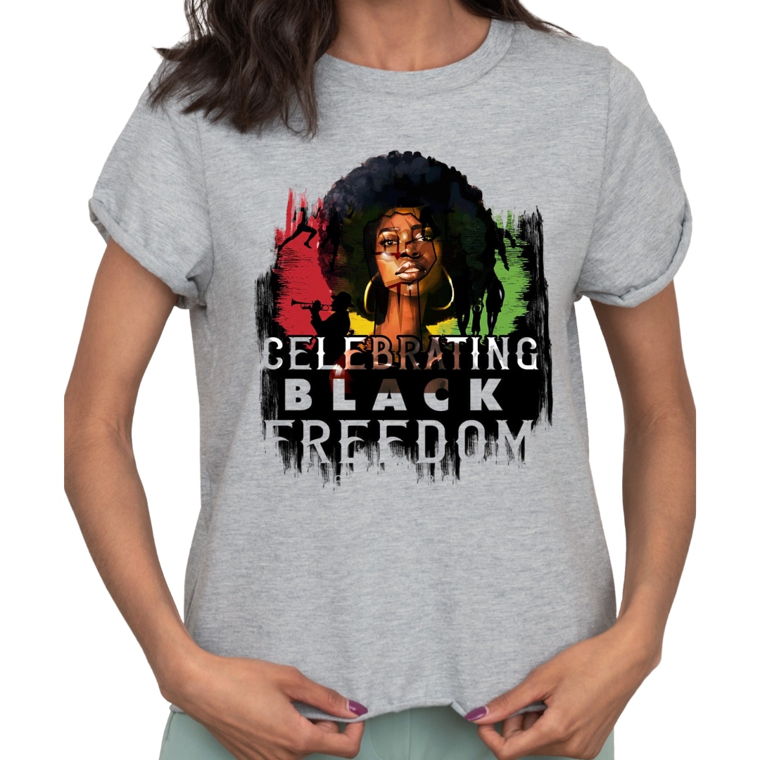 Celebrating Black Freedom Women's tshirt