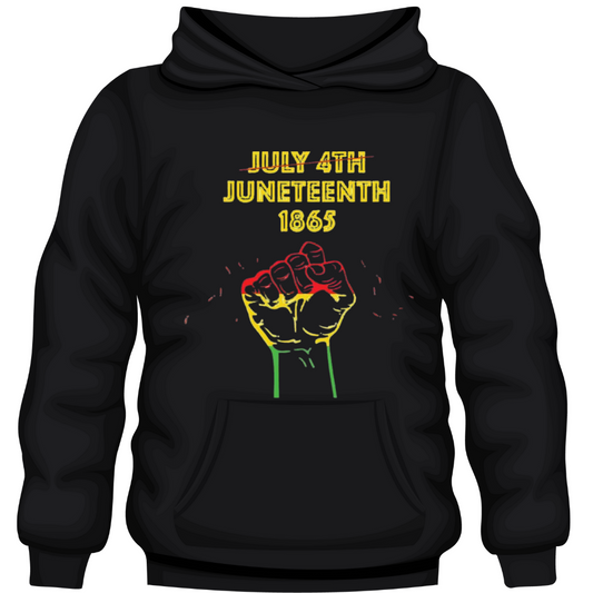 Juneteenth 1865 [july 4 denial] Black Hoodie