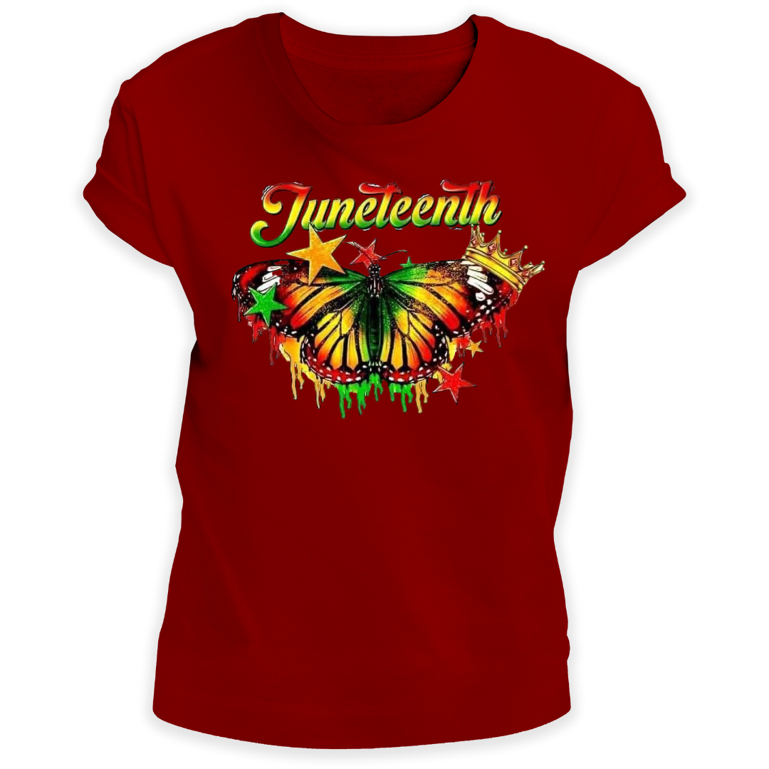 Juneteenth Butterfly women's Tshirt