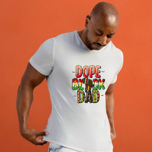 Dope Black Dad Juneteenth Father's Day t-shirt