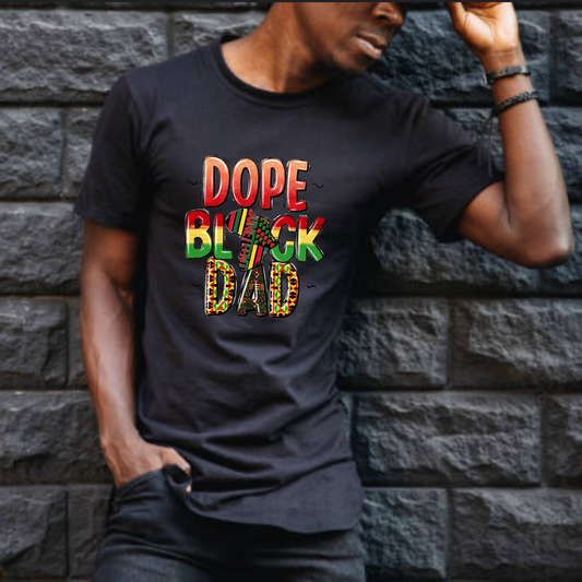 Dope Black Dad Juneteenth Father's Day t-shirt