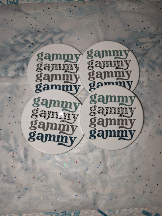 Gammy Coasters set of 4