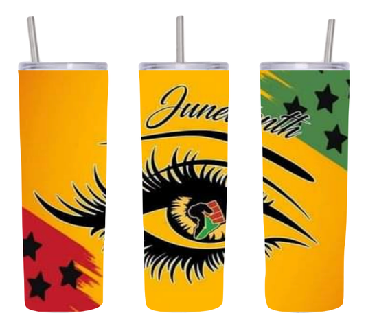 Juneteenth African Eye 20oz tumbler