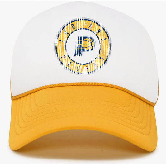 Basketball Distressed Pacers Truckers hat