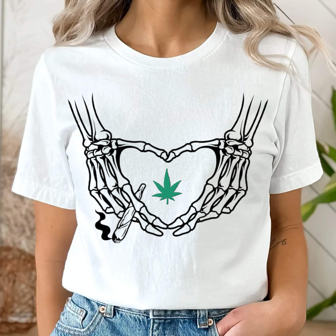 Skeleton Stoner Love Tshirt