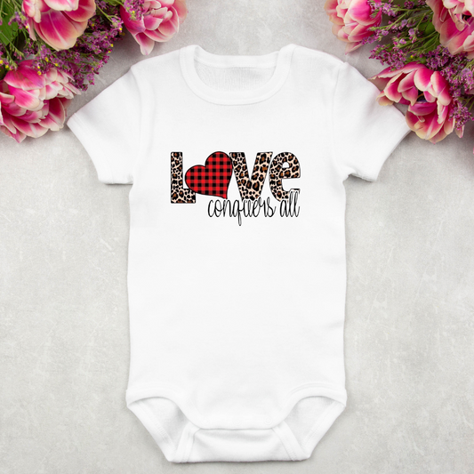 Love Conquers All Baby Onesie