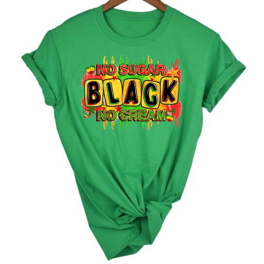 Black no Sugar no Cream Unisex T-shirt