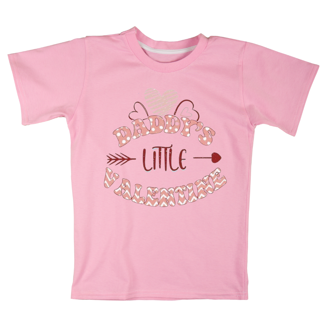 Daddy's little Valentine Baby Girl Onesie or T-shirt