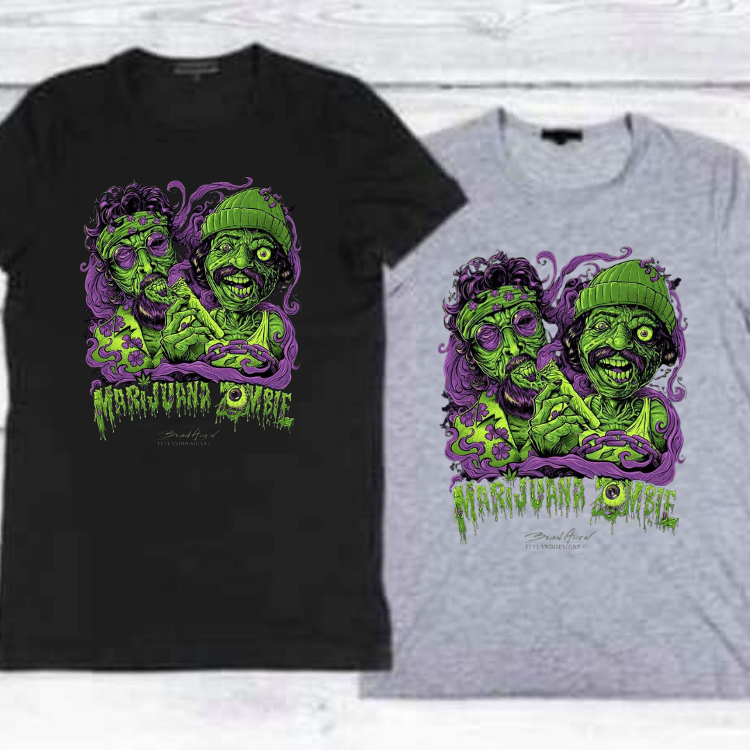 marijuana zombie mens  Tshirt