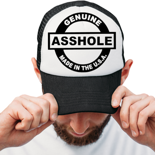 Genuine ASSHOLE Made in the U.S.A. truckers hat/cap