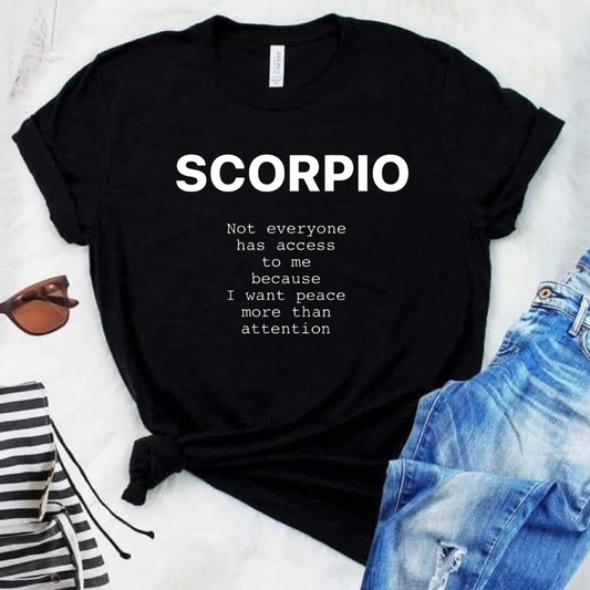 Scorpio - not eveyone has access to me... Women's Short sleeve Tshirt