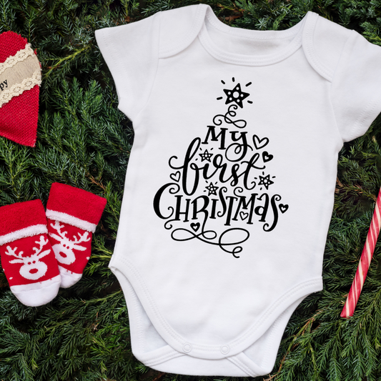 My first Christmas onesie