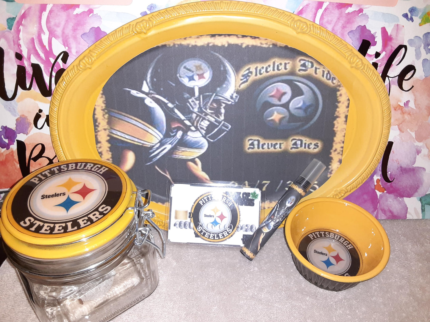 Steelers Pride Tray Set