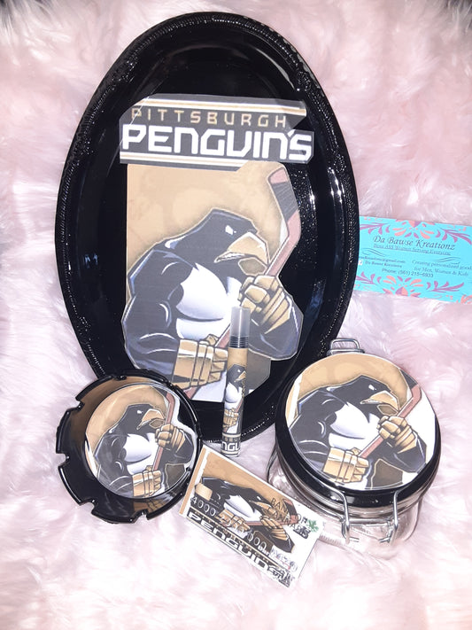 Washington Penguins Rolling tray