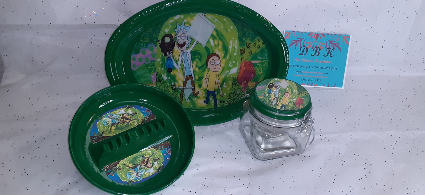 Rick and Morty Tolling Tray Set