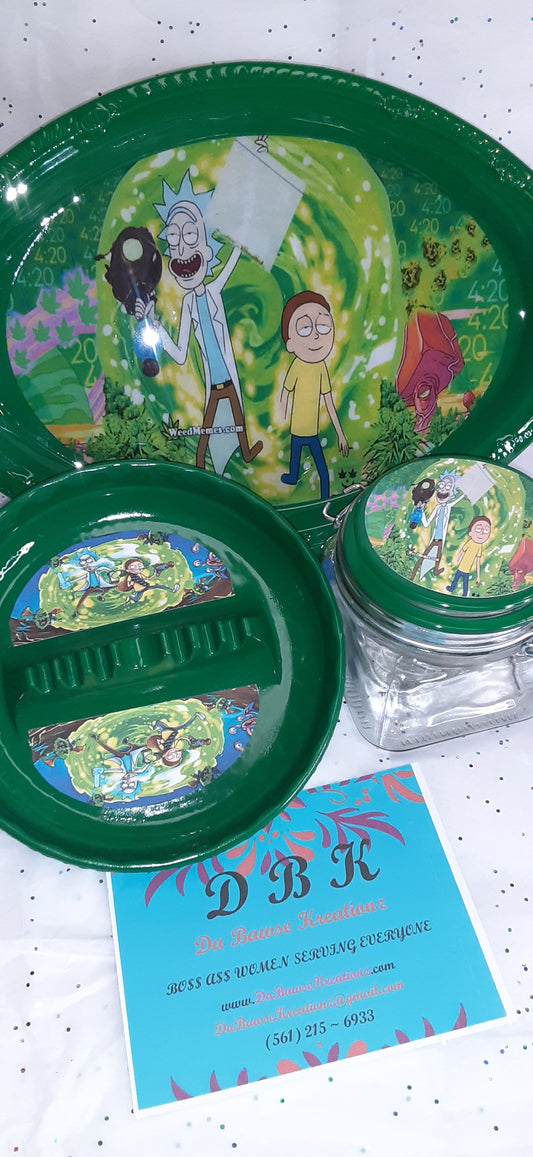 Rick and Morty Tolling Tray Set