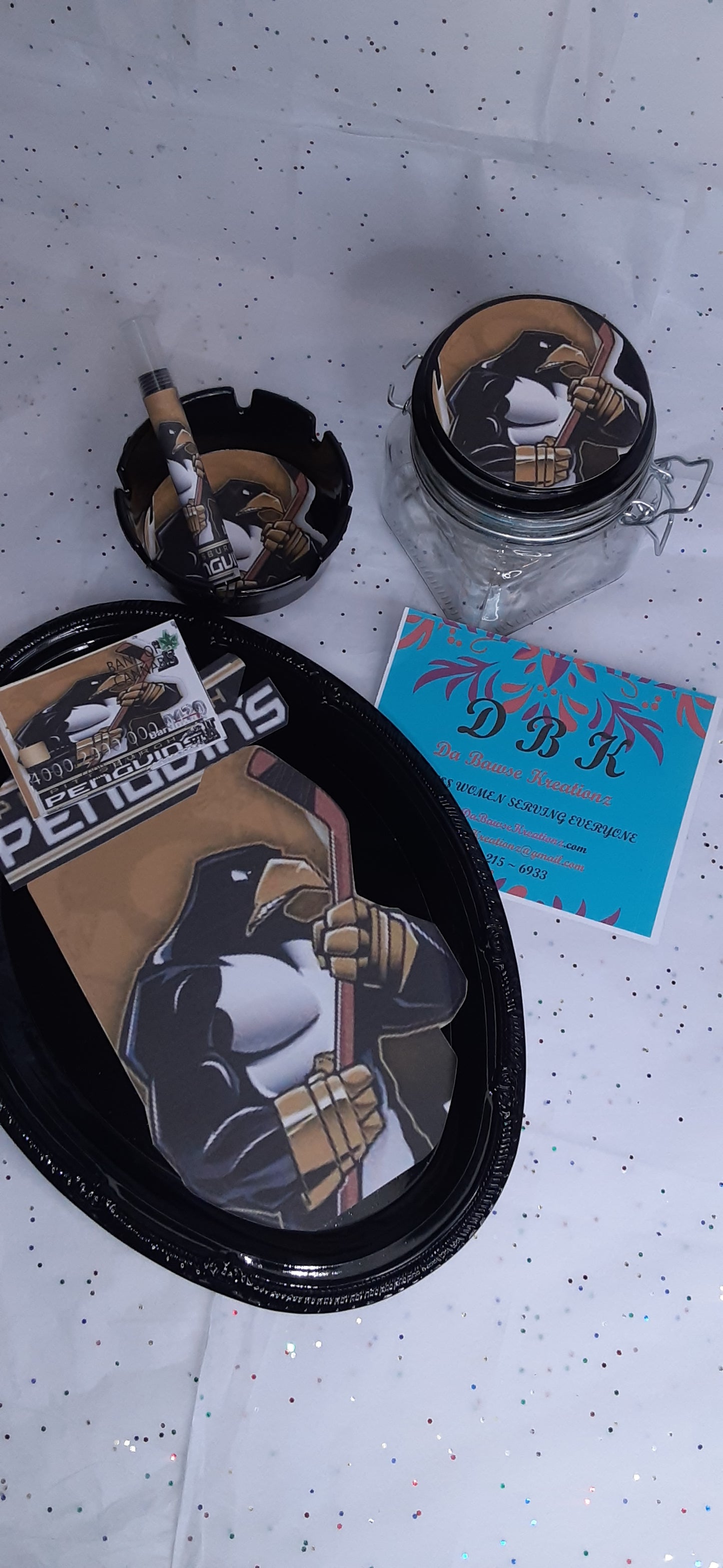 Washington Penguins Rolling tray