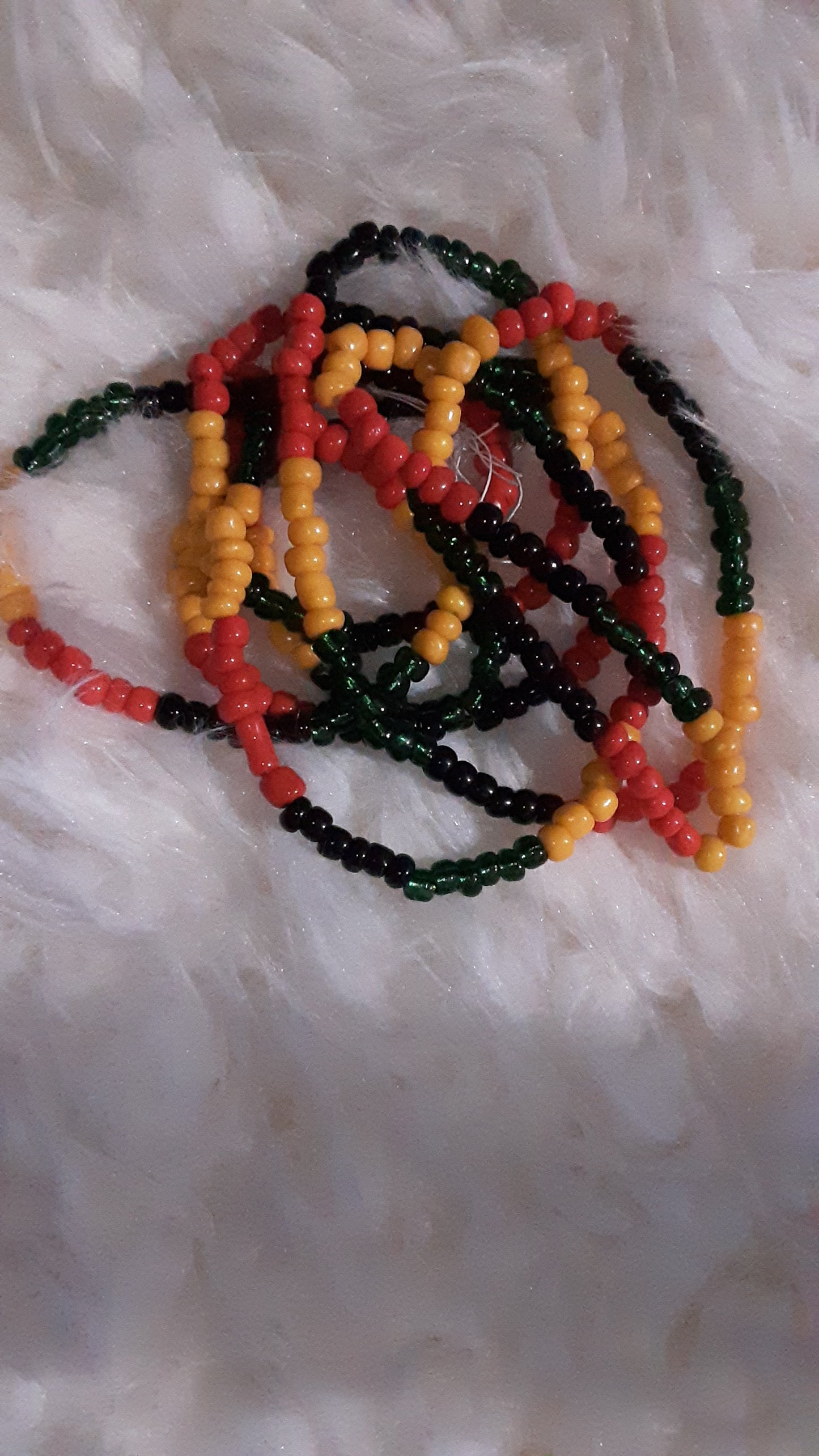 Jamaican colored waist bead.