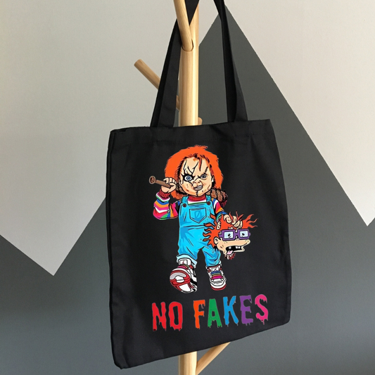 No Fakes Chucky Halloween Tote Bag