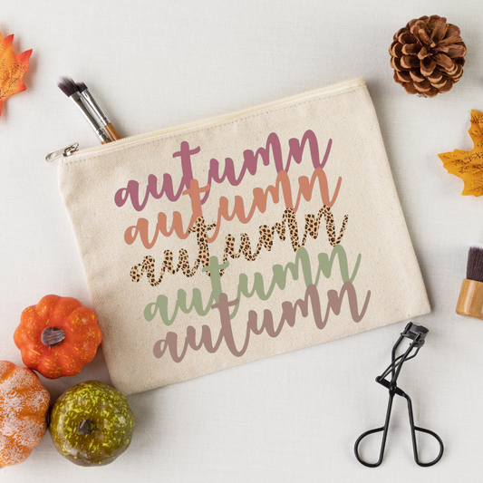 Autumn cosmetic pouch