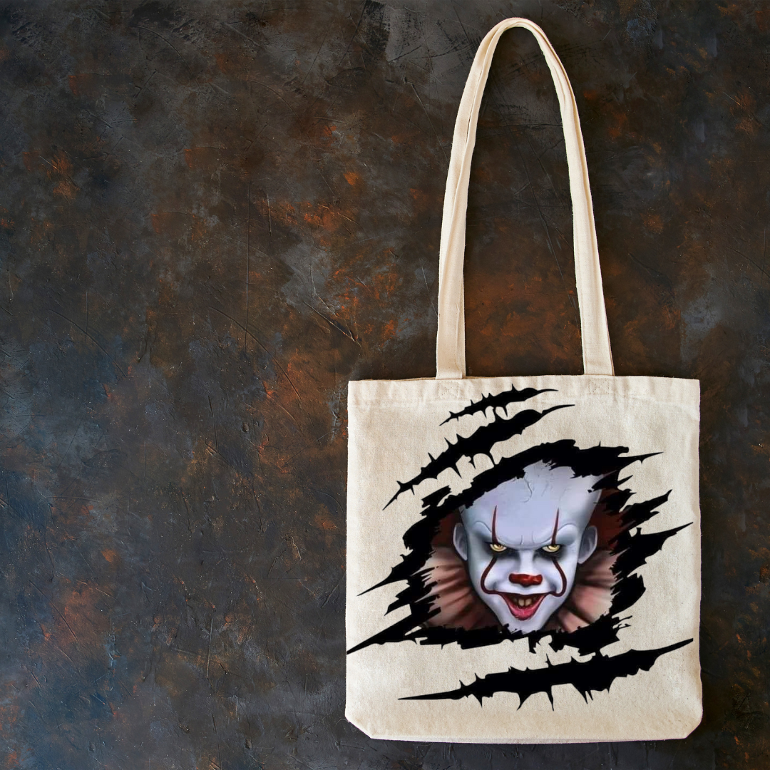 Scary "It" Candy Halloween Tote Sack