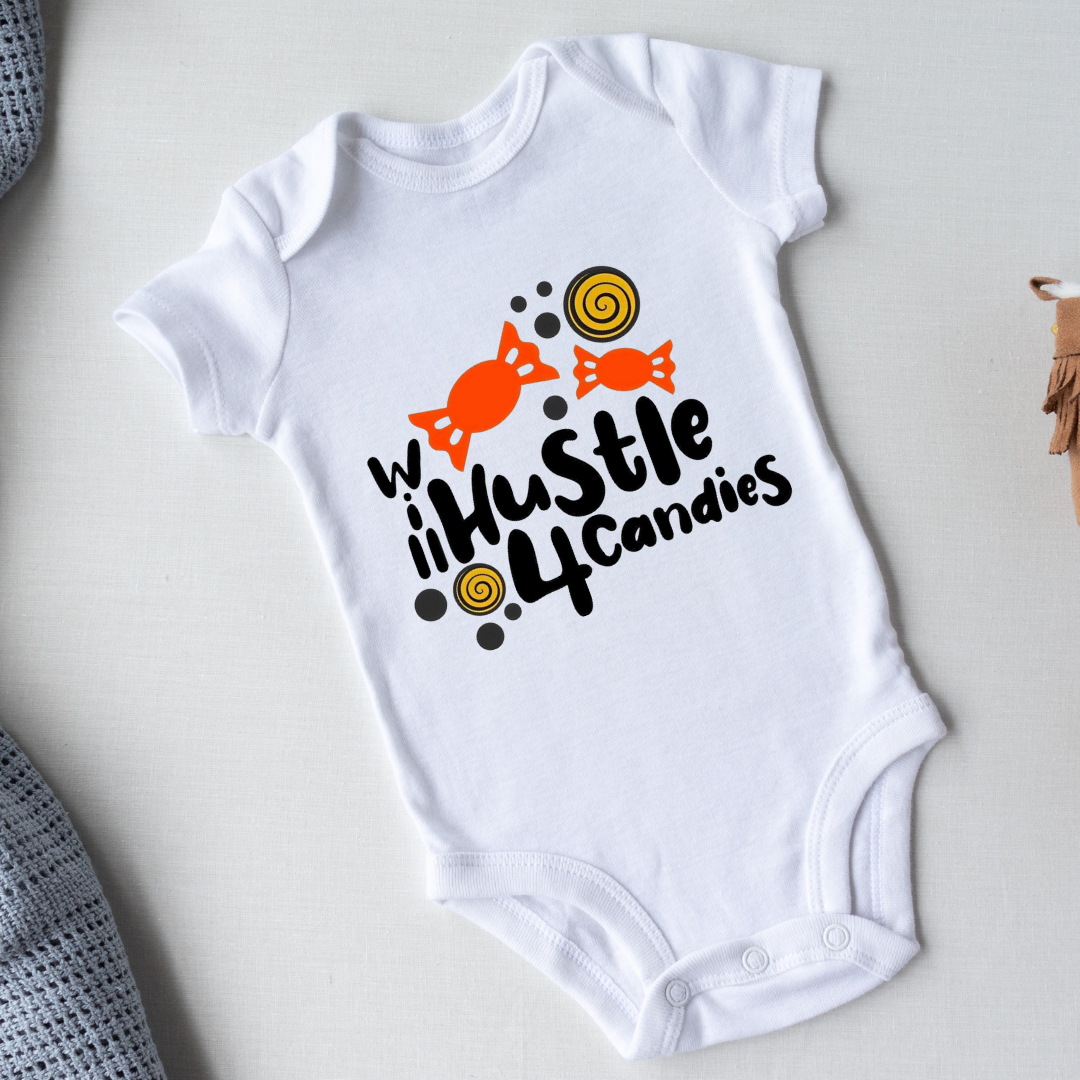 Will Hustle 4 Candies Onesie & toddler shirt