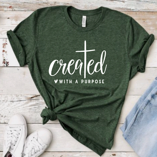 created with a purpose women's Shirt