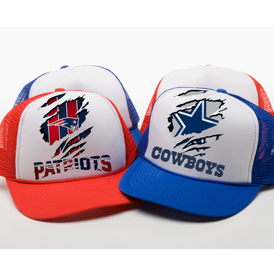 New England Patriots & Cowboys Trucker cap