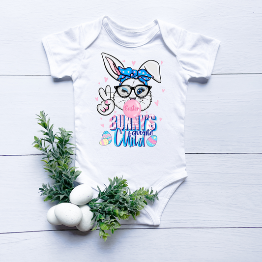 Easter Bunnies Favorite Child Baby Girl onesie