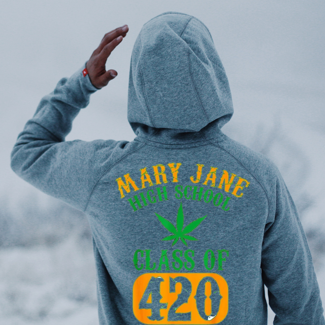 Mary Jane High School Class of 420 Back design unisex Hoodie